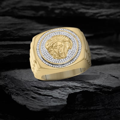  Mens Cluster Ring