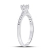 10k White Gold Round Diamond Solitaire Bridal Wedding Engagement Ring 1/10 Cttw