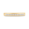14k Yellow Gold Womens Round Diamond Wedding Band 1/6 Cttw
