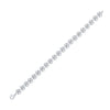 Sterling Silver Womens Round Diamond Fashion Bracelet 1/6 Cttw