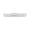 14k White Gold Womens Princess Diamond Wedding Band 1/4 Cttw