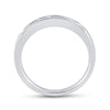 14k White Gold Womens Princess Diamond Wedding Band 1/4 Cttw