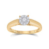 10k Yellow Gold Round Diamond Solitaire Bridal Wedding Engagement Ring 1/5 Cttw