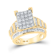  10k Yellow Gold Round Diamond Bridal Wedding Engagement Ring 2 Cttw