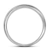 14k White Gold Round Diamond Slender Halo Bridal Wedding Ring Band Set 1/2 Cttw
