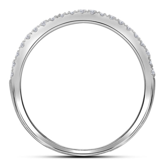 14k White Gold Round Diamond Double Halo Bridal Wedding Ring Band Set 1 Cttw