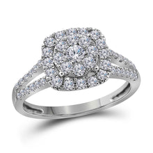  14k White Gold Round Diamond Solitaire Bridal Wedding Engagement Ring 3/4 Cttw