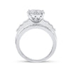 10k White Gold Round Diamond Cluster Bridal Wedding Engagement Ring 1 Cttw
