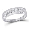 10k White Gold His Hers Round Diamond Cluster Matching Wedding Set 1/3 Cttw