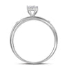 10k White Gold His Hers Round Diamond Cluster Matching Wedding Set 5/8 Cttw