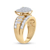 10k Yellow Gold Round Diamond Heart Bridal Wedding Engagement Ring 2 Cttw