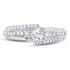 14k White Gold Round Diamond Solitaire Bridal Wedding Engagement Ring 1/2 Cttw