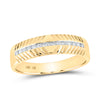 14k Yellow Gold His Hers Round Diamond Cluster Matching Wedding Set 3/4 Cttw