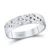14k White Gold His Hers Round Diamond Cluster Matching Wedding Set 7/8 Cttw