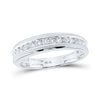 14k White Gold His Hers Round Diamond Solitaire Matching Wedding Set 1-5/8 Cttw