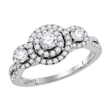  14k White Gold Round Diamond Solitaire Bridal Wedding Engagement Ring 1 Cttw