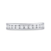 14k White Gold Womens Round Diamond Wedding Band 1/2 Cttw