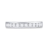 14k White Gold Womens Round Diamond Wedding Band 1/2 Cttw