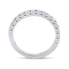 14k White Gold Womens Round Diamond Wedding Band 1/2 Cttw