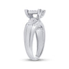 10k White Gold Round Diamond Cluster Bridal Wedding Engagement Ring 1/2 Cttw