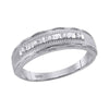 10k White Gold His Hers Round Diamond Solitaire Matching Wedding Set 1/4 Cttw