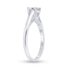 14k White Gold Womens Round Diamond Princess Ring 1/2 Cttw
