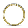 14k Yellow Gold Princess Diamond Square Bridal Wedding Ring Band Set 1 Cttw