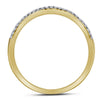 14k Yellow Gold Princess Diamond Bridal Wedding Ring Band Set 1 Cttw