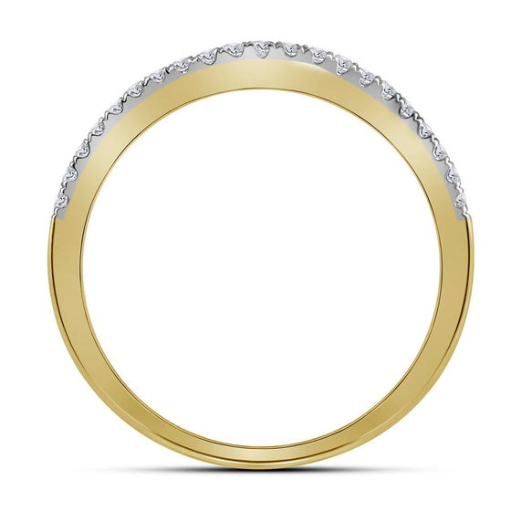 14k Yellow Gold Princess Diamond Bridal Wedding Ring Band Set 1-1/2 Cttw