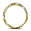 14k Yellow Gold Round Diamond Bridal Wedding Ring Band Set 1 Cttw