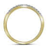 14k Yellow Gold Round Diamond Bridal Wedding Ring Band Set 1 Cttw