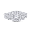 14k Yellow Gold Round Diamond 3-stone Bridal Wedding Engagement Ring 1-1/2 Cttw