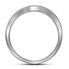 14k White Gold Round Diamond Cluster Bridal Wedding Ring Band Set 1/2 Cttw