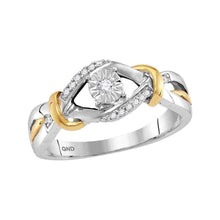  Sterling Silver Round Diamond Solitaire Bridal Wedding Engagement Ring 1/10 Cttw