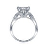 14k White Gold Princess Diamond Bridal Wedding Ring Band Set 2 Cttw
