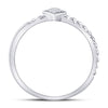 10k Tri-Tone Gold Womens Round Diamond 3-Piece Stackable Band Ring Set 1/6 Cttw
