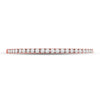 10k Rose Gold Womens Round Diamond Timeless Stackable Band Ring 1/8 Cttw