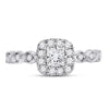 14k Two-tone Gold Princess Diamond Solitaire Bridal Wedding Engagement Ring 3/4 Cttw