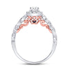 14k Two-tone Gold Pear Diamond Solitaire Bridal Wedding Engagement Ring 3/4 Cttw