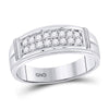 14k White Gold His Hers Round Diamond Solitaire Matching Wedding Set 1 Cttw
