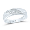 10k White Gold His Hers Round Diamond Square Matching Wedding Set 5/8 Cttw