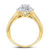 14k Yellow Gold Round Diamond Solitaire Bridal Wedding Engagement Ring 1/2 Cttw
