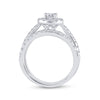 14k White Gold Round Diamond Bridal Wedding Ring Band Set 1 Cttw