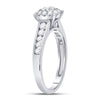 14k White Gold Round Diamond Solitaire Bridal Wedding Engagement Ring 1 Cttw