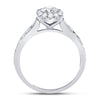 14k White Gold Round Diamond Solitaire Bridal Wedding Engagement Ring 1 Cttw