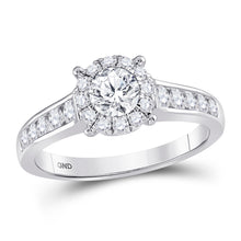  14k White Gold Round Diamond Solitaire Bridal Wedding Engagement Ring 1 Cttw