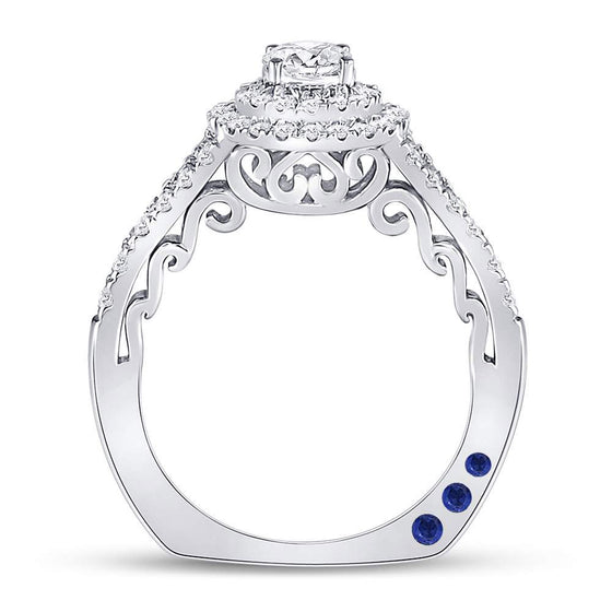 14k White Gold Round Diamond Solitaire Bridal Wedding Engagement Ring 1 Cttw