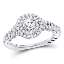 14k White Gold Round Diamond Solitaire Bridal Wedding Engagement Ring 1 Cttw