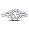 14k White Gold Round Diamond Solitaire Bridal Wedding Engagement Ring 1 Cttw