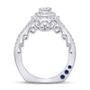 14k White Gold Round Diamond Solitaire Bridal Wedding Engagement Ring 1 Cttw